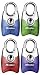 Master Lock Mini Fusion Lock, Keyed Alike, 4-Pack #4630Q