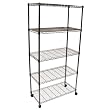Seville Classics Chrome Mobile 5 Shelf Storage Unit