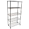 Seville Classics Chrome Mobile 5 Shelf Storage Unit