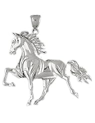 Clevereves 14K White Gold Pendant Horse 11.4 - Gram(s)
