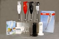 Bamix 391200 deluxe hand mixer in white.
