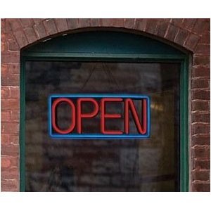 MystiGlo LED Open Sign Illuminated with Remote Control [Office Product] On Sale