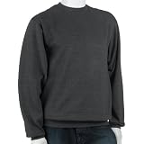 Soffe Men's Classic Crew Neck Sweatshirt, Charcoal Heather, XX-Large