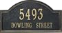 Providence Arch Address Plaque - Estate Lawn Plaque (One Line Version), Antique Copper - AC
