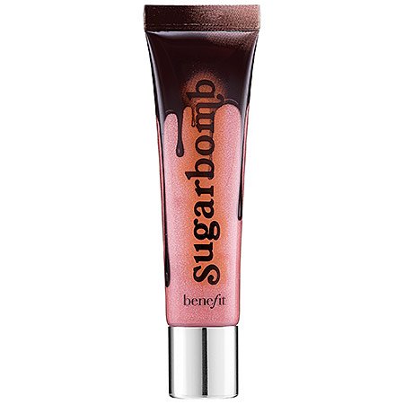 Benefit cosmetics sugarbomb ultra plush shimmering pinky nude lip…