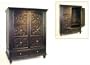 TV Armoire - Hold up to 46" TV (black) (52"H x 42"W x 26"D)