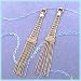 Jewelry : 14K 2-Tone Beaded Tassel Drop Earrings