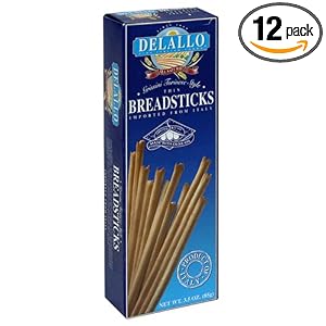 DeLallo Thin Torinese Breadsticks, 3.5-Ounce Packages (Pack of 12) by Delallo