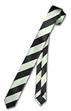 Skinny Narrow Neck Tie Lime Green Black Diagonal Stripes NeckTie Skinny Narrow Neck Tie Lime Green Black Diagonal Stripes NeckTie