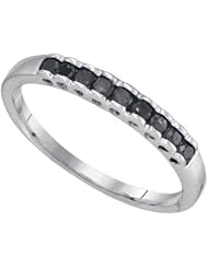 0.25CTW BLACK DIAMOND FASHION RING