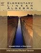 Elementary Linear Algebra with Supplemental Applications: International Student Version