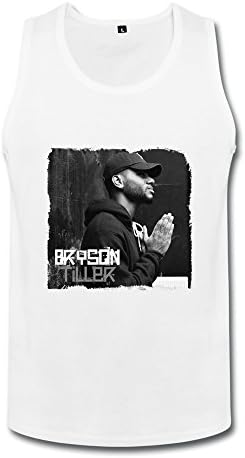 Design Hip Hop R&amp;b Bryson Tiller Trapsoul Tour 2016 Poster Tank Top For Men White