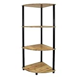 ORE International H-94 4-Tier Corner Bookshelf