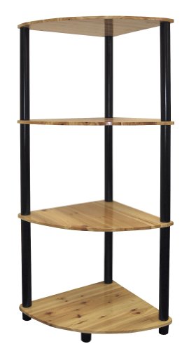 ORE International H-94 4-Tier Corner Bookshelf ORE International H-94 4-Tier Corner Bookshelf