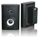 W2 On-Wall / In-Wall Compact Speaker - Black Oak