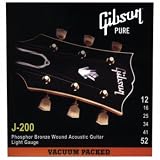Gibson J200L Deluxe Phosphor Bronze Light Acoustic Guitar Strings