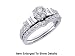 Stunning 2 Pc. Solid Gold 1.00 CTW. Genuine Diamond Bridal Set