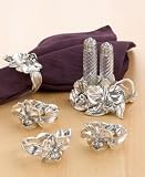 Arthur Court Orchid Napkin Rings, Set of Four