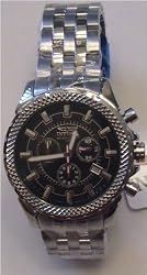 INVICTA SIGNATURE AIR LEGEND CHRONOGRAPH WATCH BLACK DIAL 7166