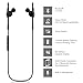 Wireless Bluetooth Headphones,In-Ear Earbuds Sports headsets with Mic,CVC 6.0 Noise Cancelling Stereo Audio&Sweat-proof Lightweight Earphones for Running Exercise Gym Earpieces-Pearl Gray