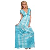 Womens Long Summer Tie Dye Beach Party Maxi Sundress
