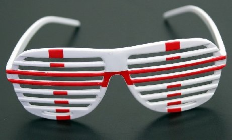 England Flagge Brille Atzenbrille WM 2010 Fahne NEU