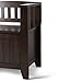 SIMPLIHOME Bedford SOLID WOOD Universal TV Media Stand, 53.9 inch Wide, Living Room Entertainment Center, Storage Cabinet with Glass Doors, for Flat Screen TVs up to 60 inches in Dark Tobacco Brown