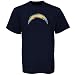 San Diego Chargers Navy Blue Logo Tech T-shirt