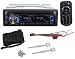 In-Dash CD Receiver with Built-in Bluetooth, Illuminated Front USB for iPhone/iPod and Android as Mass storage device, All Blue Key Illumination, Pandora App Ready for iPhone