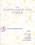 The Modern Hebrew Poem Itself