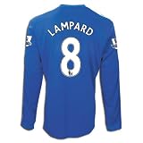 adidas Frank Lampard Chelsea FC Long Sleeve Home Replica Soccer Jersey 09/10