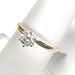 14K Two-Tone Gold Diamond Solitaire Ring - 0.50 Ct.