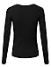 JJ Perfection Women's Long Sleeve V-Neck Cable Knit Classic Sweater
