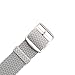 Wrist And Style Perlon Watch Strap (20mm, Light Grey)