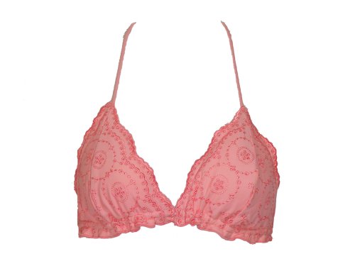 Hot Kiss Coral Lolita Triangle Bikini Top (Large)