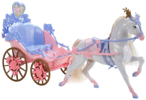 Childrens Toyshop  Spielwaren : Mattel L0809 - Barbie Königliches Pferd und Kutsche