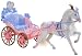 Mattel L0809 - Barbie Königliches Pferd und Kutsche
