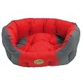 40 Winks Grey/red Water Resistant Oval Sleeper 32"