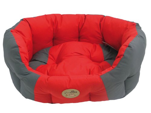 40 Winks Grey/red Water Resistant Oval Sleeper 