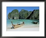 Ao Maya, Phi Phi Le, Ko Phi Phi, Krabi Province, Thailand, Southeast Asia Photography Framed Art Poster Print by Bruno Morandi, 22x18