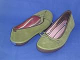 Keds Knack Womens Ballet Flat Olive Suede 6 M