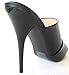 Bella Marie BEBE-01 Women's High Heel Stiletto Open Toe Dress Sandal Mules Slide
