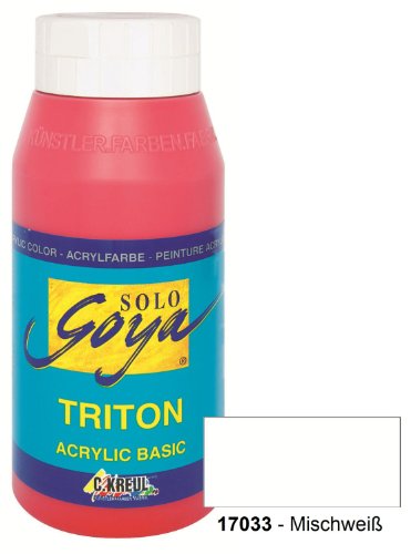Solo Goya 17033 - Triton Acrylic Basic Flasche 750 ml, Mischweiss Preisvergleich