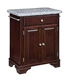 Grey Granite Top on Cherry Cabinet by Home Styles - Medium Wood (9003-0073) ....