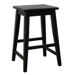 Carolina Cottage TS24-AB 24-Inch Pub Counter Stool, Antique Black by Carolina Cottage