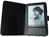 Rioka Amazon KINDLE 3 case cover in black. Finely crafted durable design for latest generation . Non magnetic closure. Folds back for easy reading.