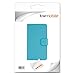 kwmobile Elegant synthetic leather case for the Huawei Ascend G520 / G525 with magnetic fastener and stand function in light blue