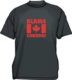BLAME CANADA Maple Leaf Flag Lofo Men's tee Shirt in 12 colors Small thru 6XL