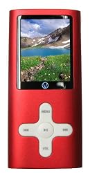 Visual Land VL-G4 2GB MP3/MP4/FM Radio/Voice Recorder/1.8" Screen/Built in Speaker (Red)