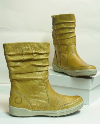 Tamaris Leder Stiefel saffron / gelb